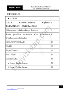 Ceza Hukuku Genel Hükümler 1.Öğretim Tek 22-23 Güz 5