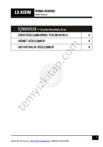 Roma Hukuku 23-24 Bahar 13