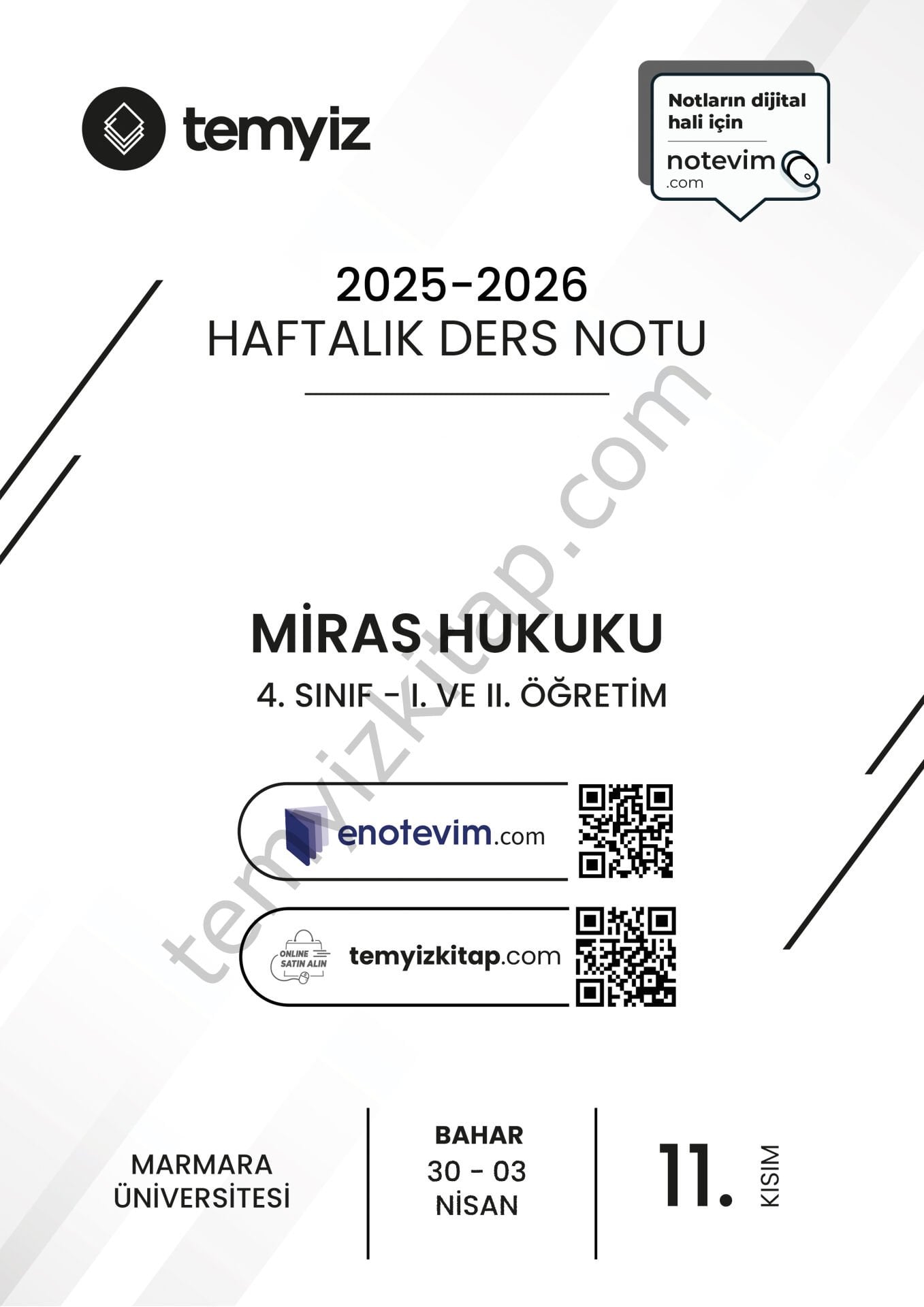 Miras Hukuku 25-26 Bahar 11