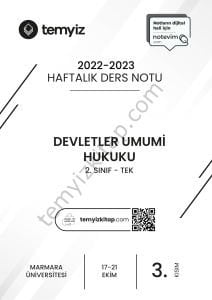 Devletler Umumi Hukuku TEK 22-23 Güz 3