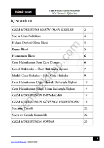 Ceza Hukuku Genel Hükümler 1.Öğretim TEK 22-23 Güz 3