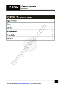 Türk Hukuk Tarihi TEK 23-24 Bahar 15