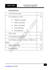 Ceza Hukuku Genel Hükümler 1.Öğretim TEK 22-23 Güz 2