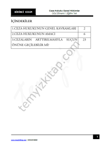 Ceza Hukuku Genel Hükümler 1.Öğretim TEK 22-23 Güz 1