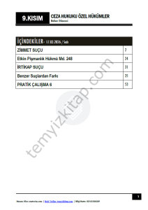 Ceza Hukuku Özel Hükümler 25-26 Bahar 9