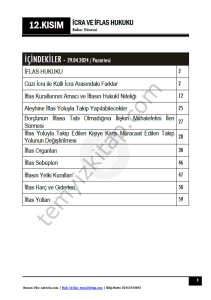 İcra ve İflas Hukuku 2.Öğretim 23-24 Bahar 12