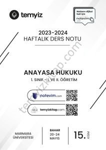 Anayasa Hukuku 23-24 Bahar 15