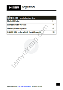 Ticaret Hukuku 1.Öğretim 23-24 Bahar 14