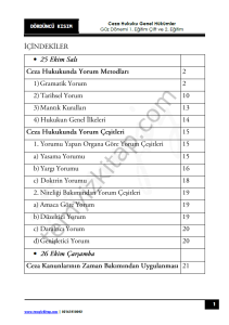 Ceza Hukuku Genel Hükümler 1.Öğretim Çift ve 2.Öğretim 22-23 Güz 4