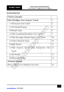 Ceza Hukuku Genel Hükümler 1.Öğretim Çift ve 2.Öğretim 22-23 Güz 6