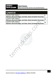 Deniz Hukuku 2023-2024 Bahar Dönemi Çözümlü Pratik Kitapçığı