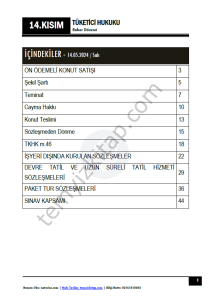 Tüketici Hukuku 23-24 Bahar 14