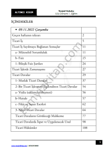 Ticaret Hukuku 1.Öğretim 22-23 Güz 6