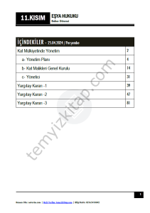 Eşya Hukuku 23-24 Bahar 11