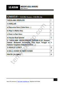 Medeni Usul Hukuku 25-26 Bahar 10