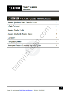 Ticaret Hukuku 25-26 Bahar 12