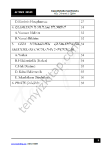 Ceza Muhakemesi Hukuku 2.Öğretim 22-23 Güz 6