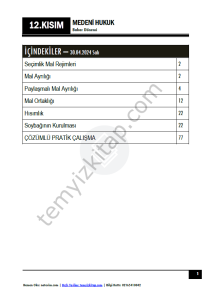 Medeni Hukuk 23-24 Bahar 12
