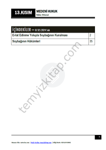 Medeni Hukuk 23-24 Bahar 13