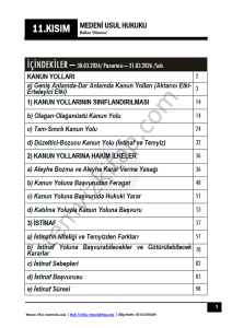 Medeni Usul Hukuku 25-26 Bahar 11