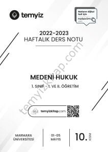 Medeni Hukuk 22-23 Bahar 10