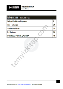 Medeni Hukuk 23-24 Bahar 14