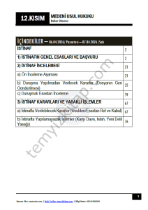Medeni Usul Hukuku 25-26 Bahar 12