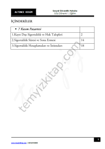 Sosyal Güvenlik Hukuku 1.Öğretim 22-23 Güz 6