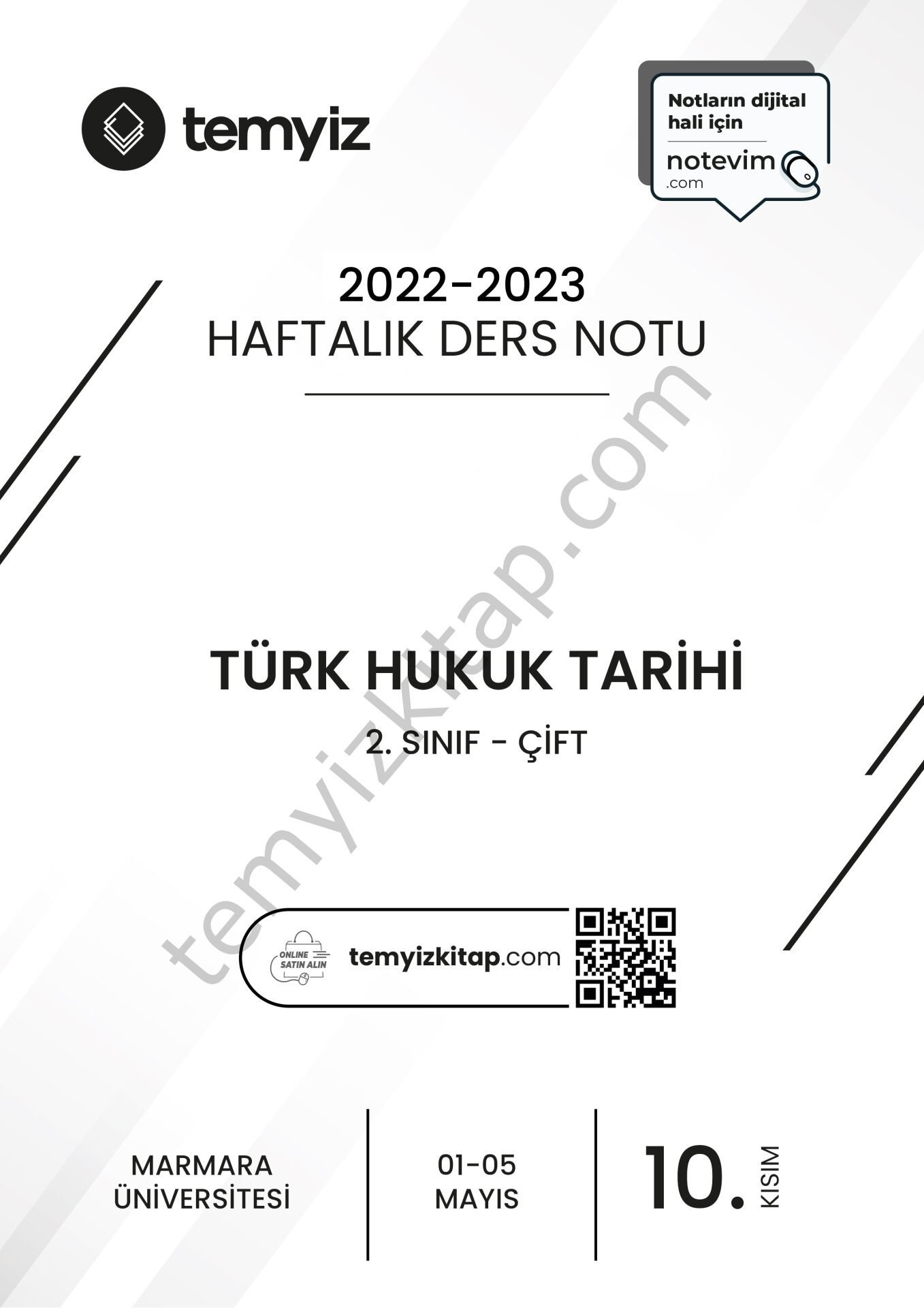 Türk Hukuk Tarihi ÇİFT 22-23 Bahar 10