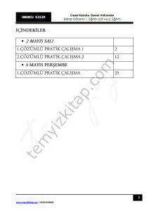 Ceza Hukuku Genel Hükümler 1.Öğretim Çift ve 2.Öğretim 22-23 Bahar 10