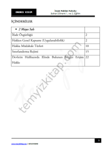 İnsan Hakları 22-23 Bahar 10