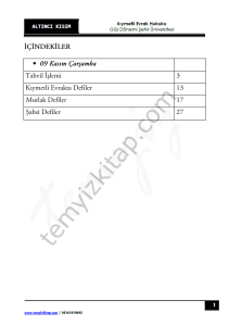 Şehir Üniversitesi Kıymetli Evrak Hukuku 22-23 Güz 6