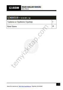 İnsan Hakları 25-26 Bahar 12