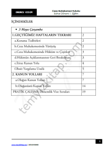 Ceza Muhakemesi Hukuku 1.Öğretim 22-23 Bahar 10