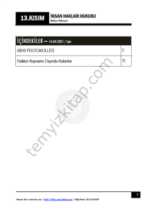 İnsan Hakları 25-26 Bahar 13