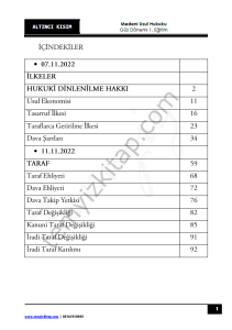 Medeni Usul Hukuku 1.Öğretim 22-23 Güz 6