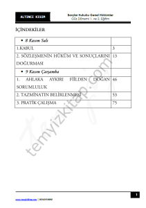 Borçlar Hukuku Genel Hükümler 22-23 Güz 6