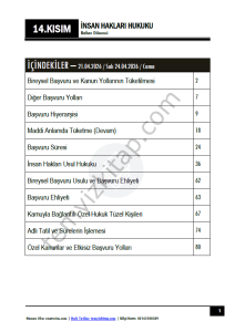 İnsan Hakları 25-26 Bahar 14