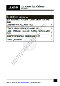 Ceza Hukuku Özel Hükümler 25-26 Bahar 13
