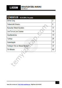 Devletler Özel Hukuku 24-25 Güz 1