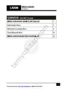 Miras Hukuku 24-25 Güz 1