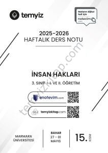 İnsan Hakları 25-26 Bahar 15