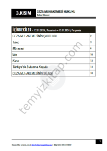 Ceza Muhakemesi Hukuku 2.Öğretim 24-25 Güz 2
