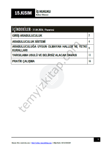 İş Hukuku 25-26 Bahar 15