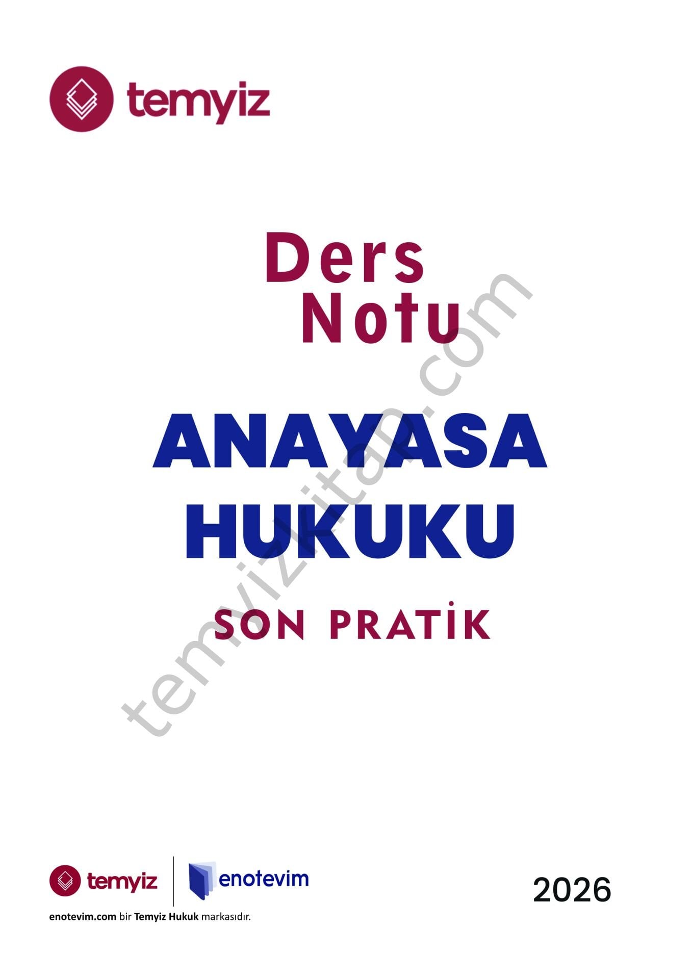 Anayasa Hukuku 25-26 Bahar Son Pratik