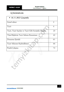 Ticaret Hukuku 1.Öğretim 22-23 Güz 7