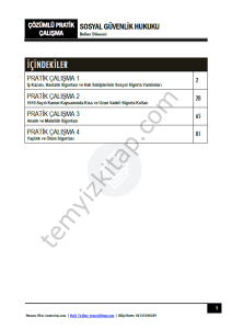 Sosyal Güvenlik Hukuku 2025-2026 Bahar Dönemi Çözümlü Pratik Kitapçığı