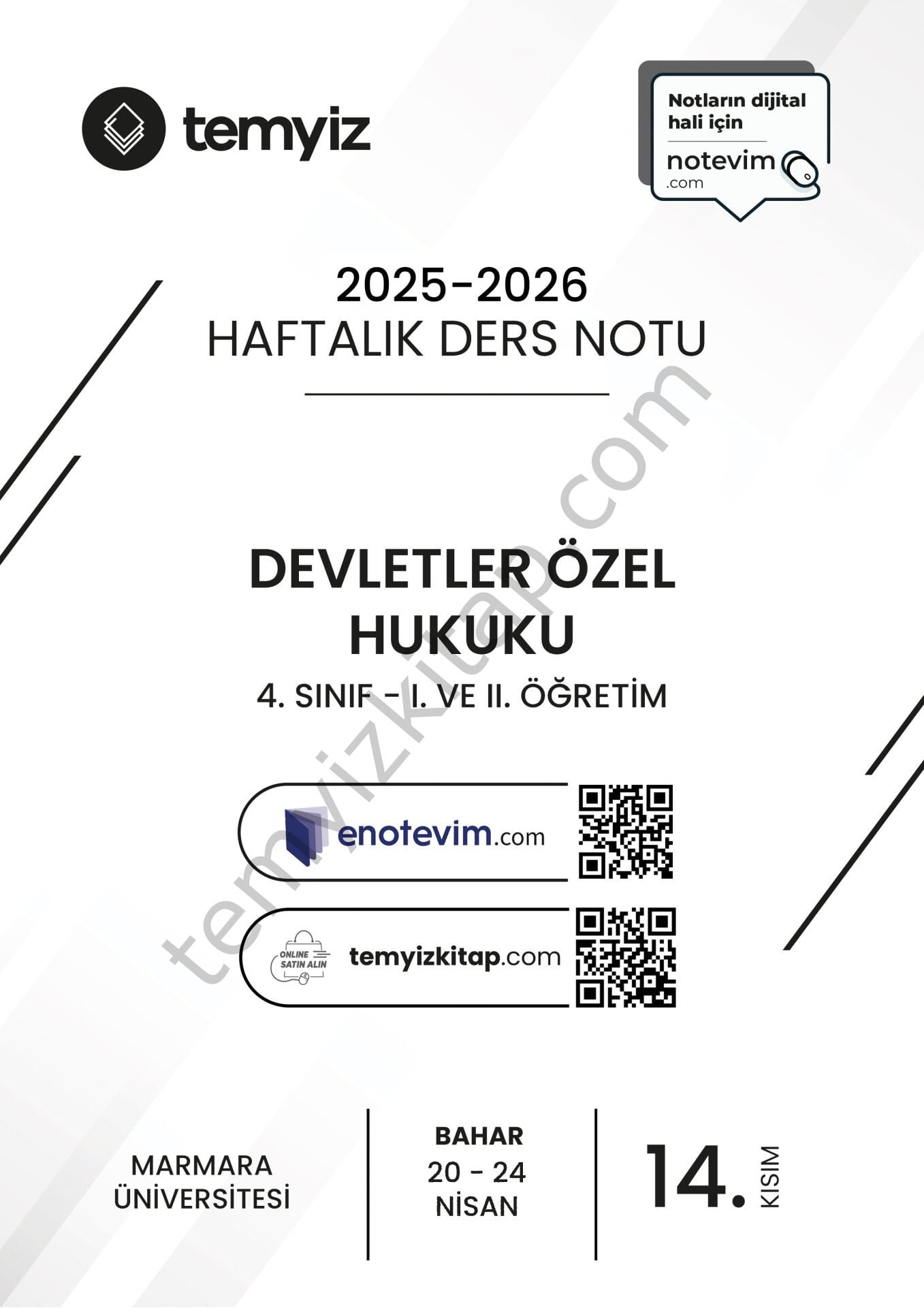 Devletler Özel Hukuku 25-26 Bahar 14