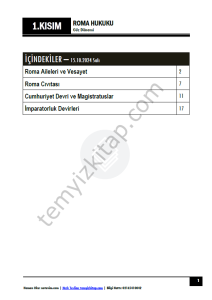 Roma Hukuku 24-25 Güz 2