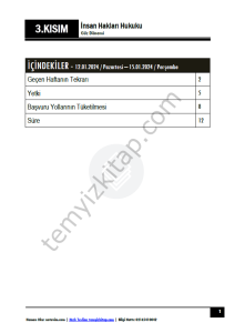 İnsan Hakları 24-25 Güz 2